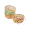 Hello Honey® 4.5" Multicolor Round Glass Bowls with Pattern Design Styles, 4ct.
